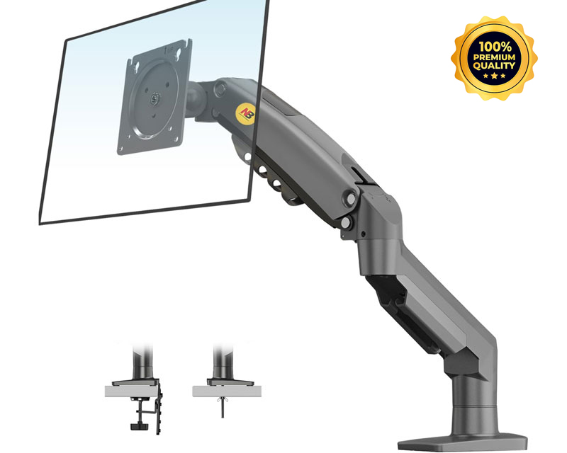 F80 stoni nosač za monitor mat crni 17-30 inča 