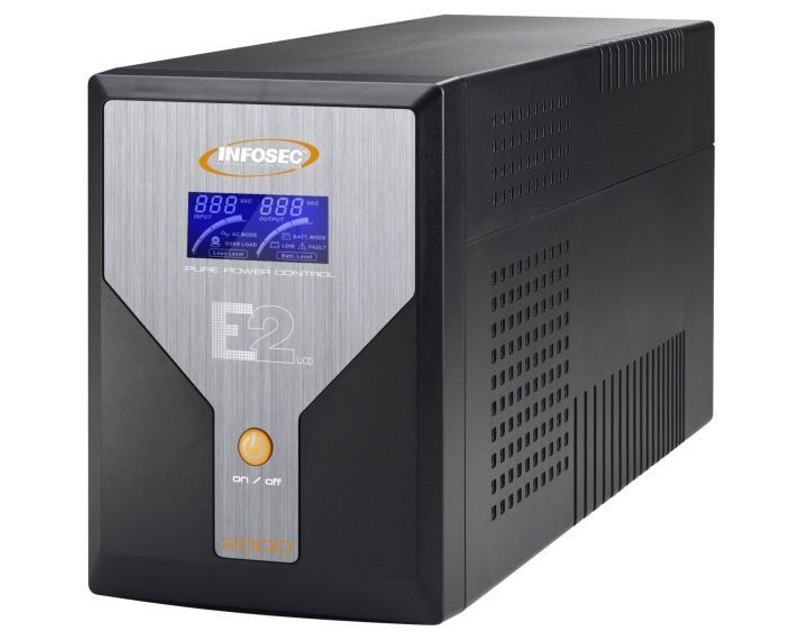 E2 LCD 2000 UPS - Pouzdan online UPS sa AVR funkcijom i Pure Sine Wave izlazom